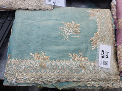 Beautiful designer fully embroidery saree.