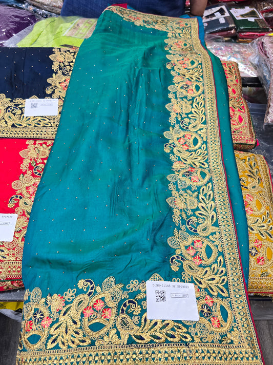 Beautiful designer silk saree