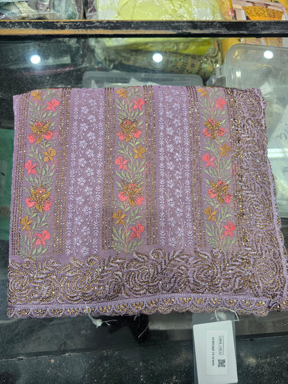 Beautiful designer gorgette saree