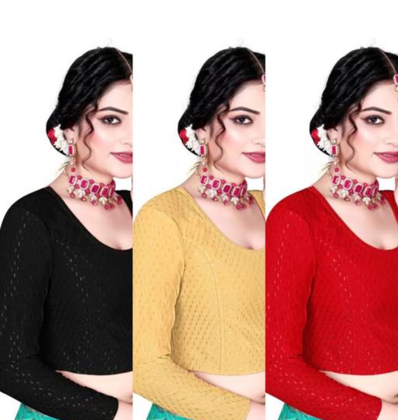 Beautiful designer long sleeves stretchable blouse