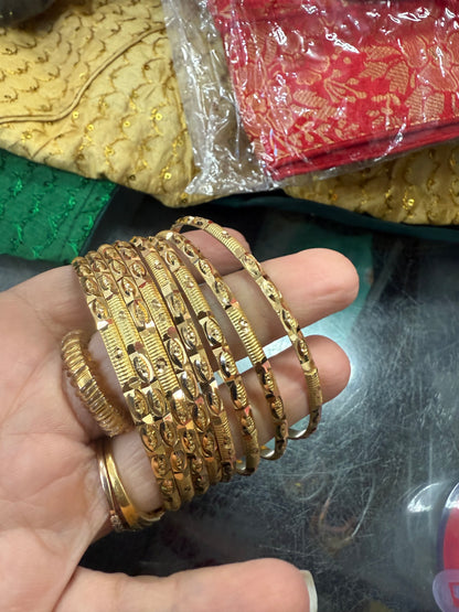 Beautiful gold plated bangles