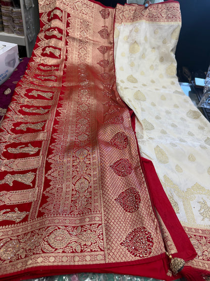 Beautiful designer pure silk saree