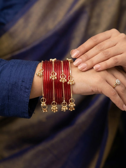 Beautiful designer jelly bangles with Kashmiri bangles