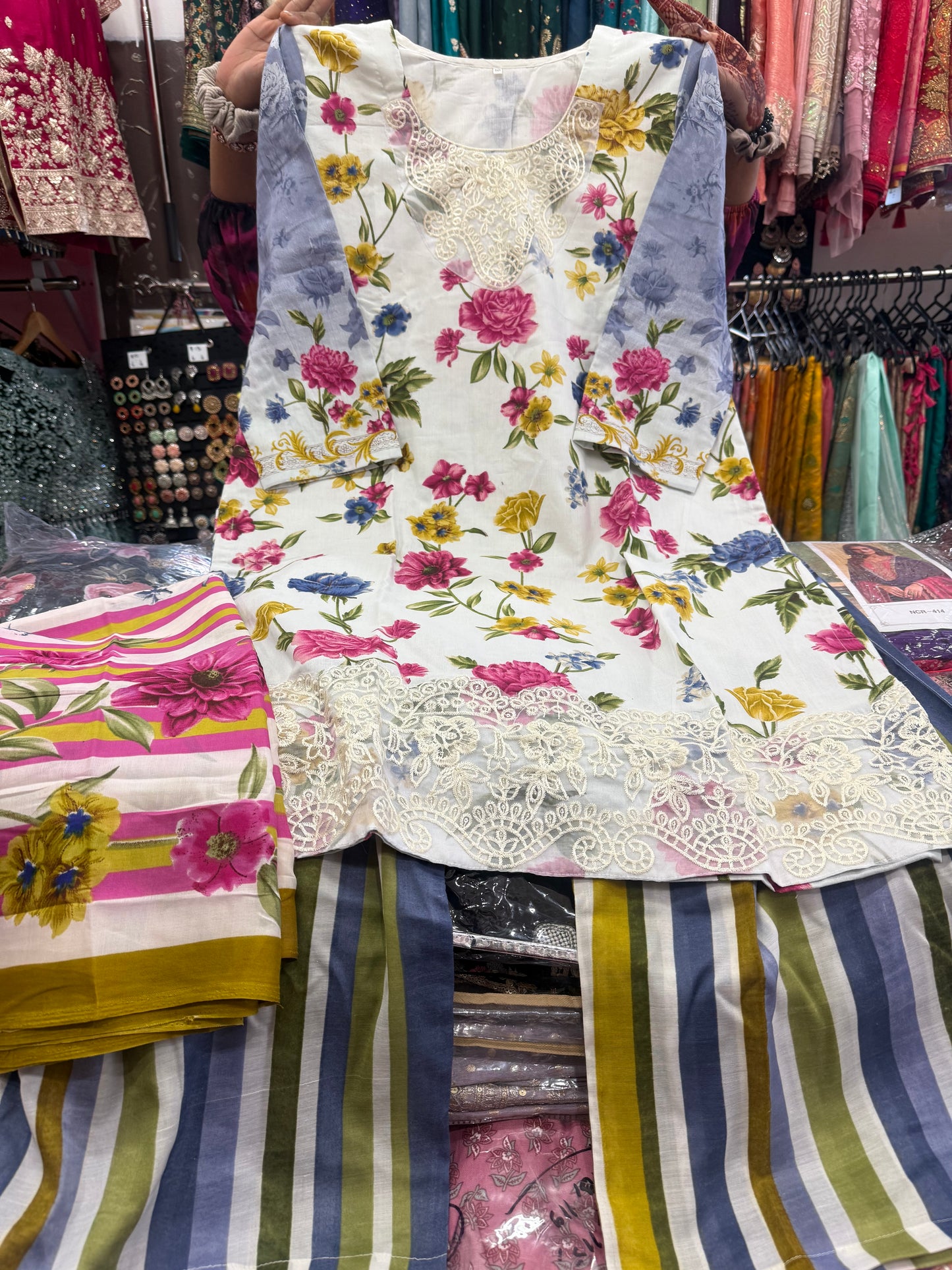 Beautiful designer plazo suit