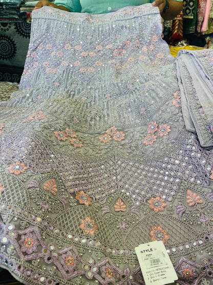 Beautiful designer semi stitch lengha choli