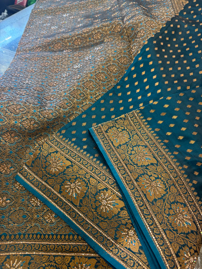 Beautiful designer pure silk stone work saree