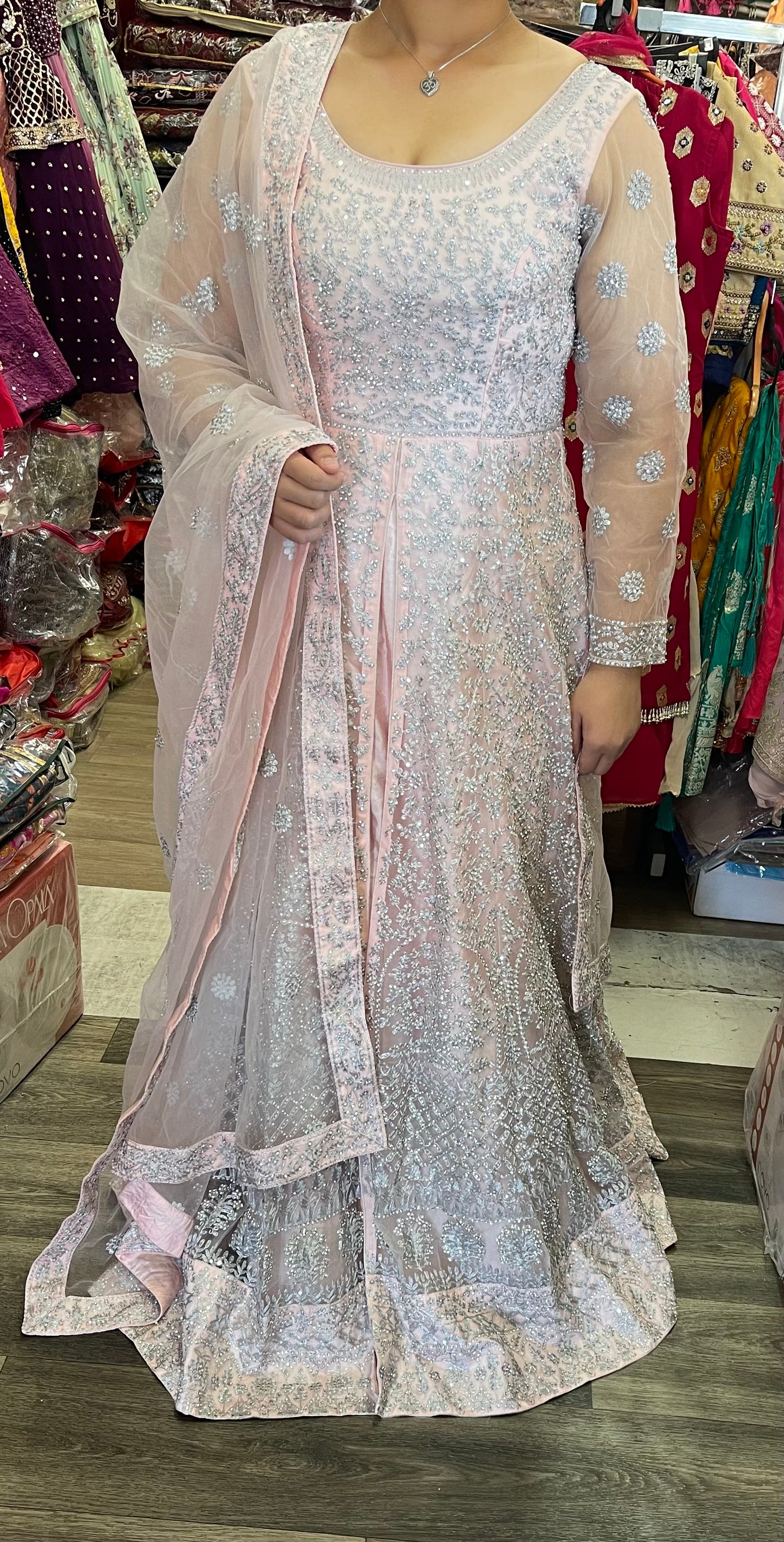 Beautiful designer gown style anarkali