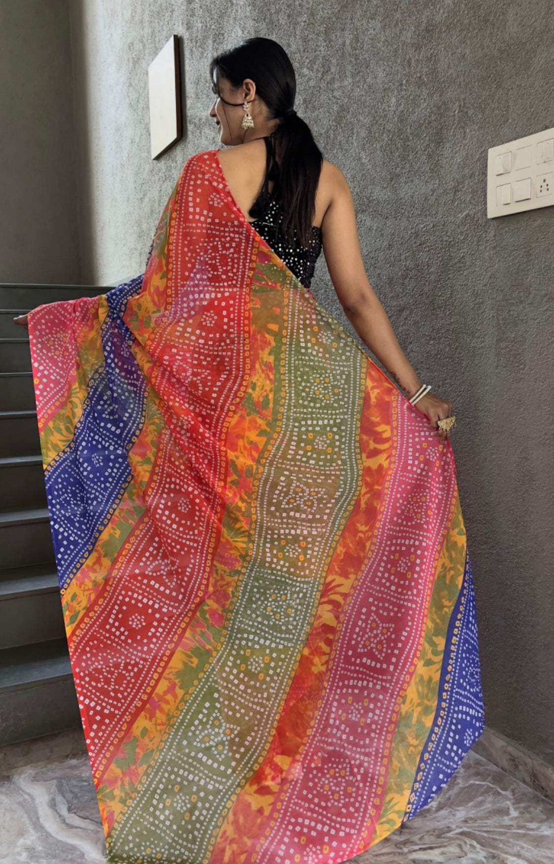 Beautiful designer readymade saree