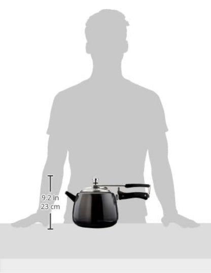 Hawkins Contura Hard Anodized Pressure Cooker, 4.0 Liter Capacity