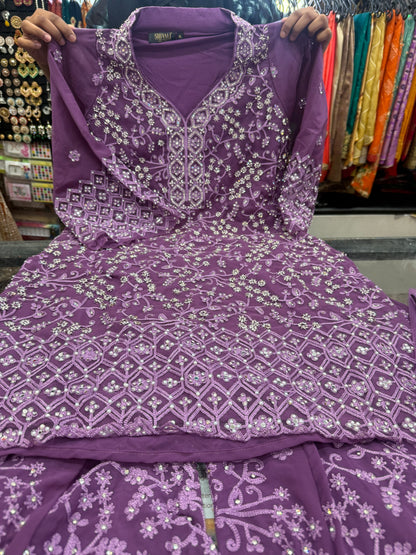 Beautiful designer sharara suit