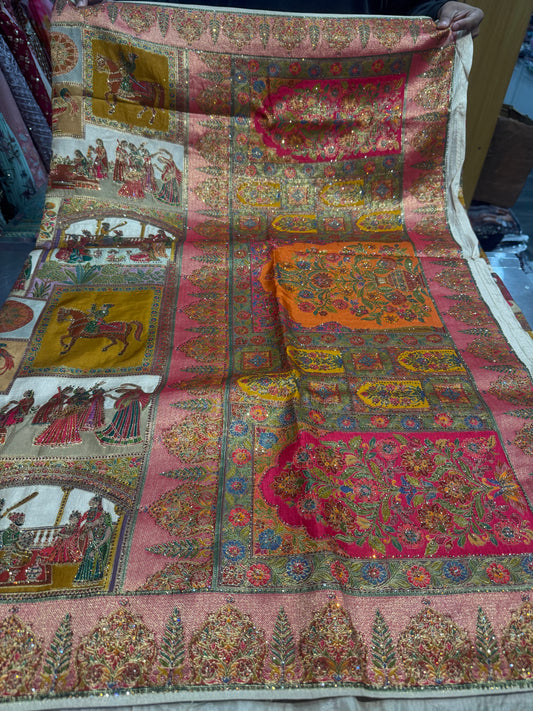 Beautiful designer Pure Kanni Silk Woven Sarees with Sabysachi Border