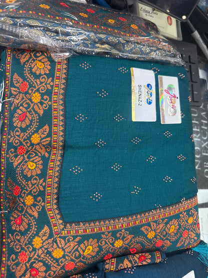Beautiful designer crepe silk saree
