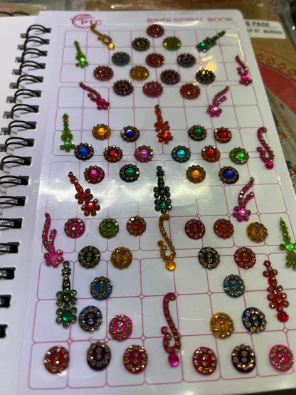 Beautiful designer stone bindi book