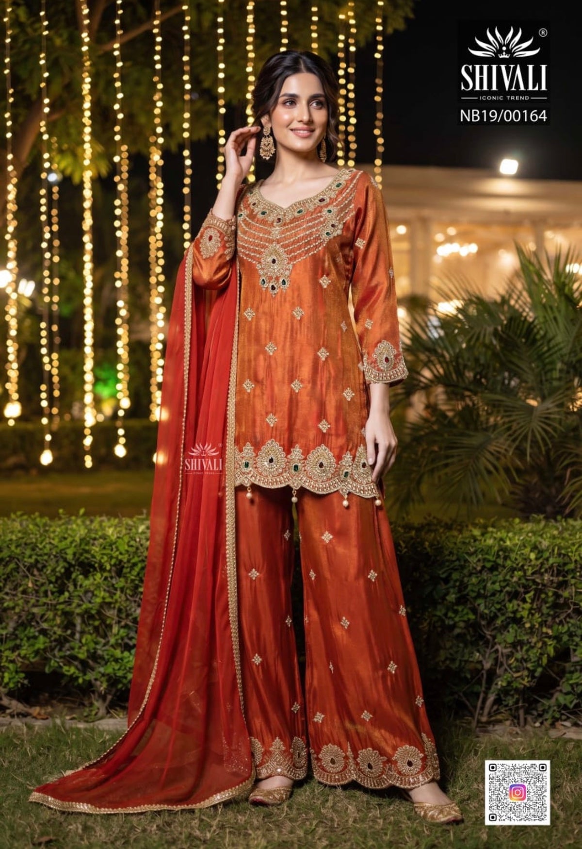 Beautiful designer plazo suit
