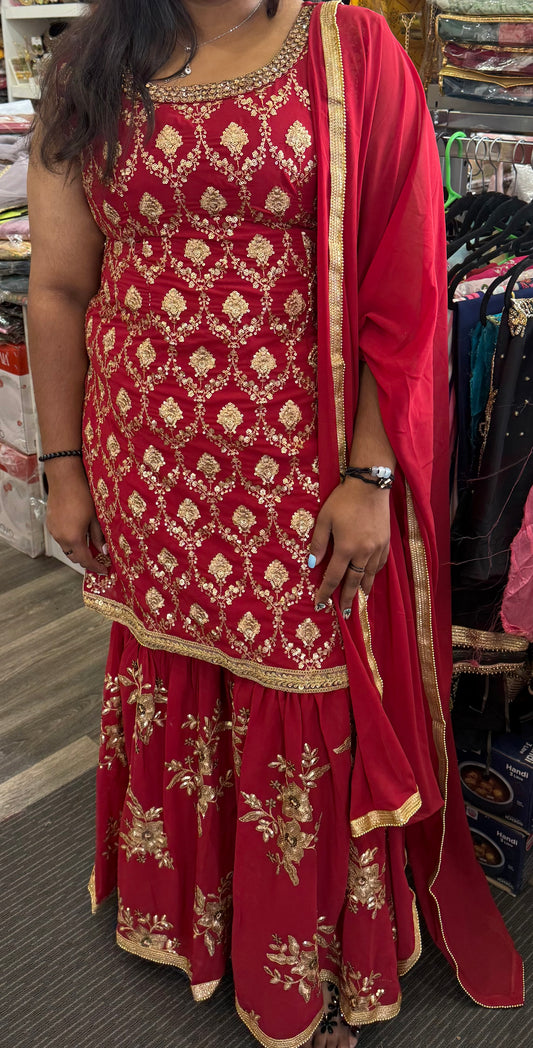Beautiful designer Sharara suit