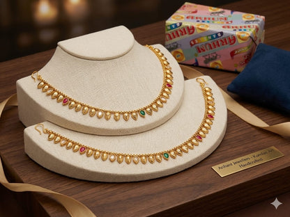 Beautiful designer gold plated anklets