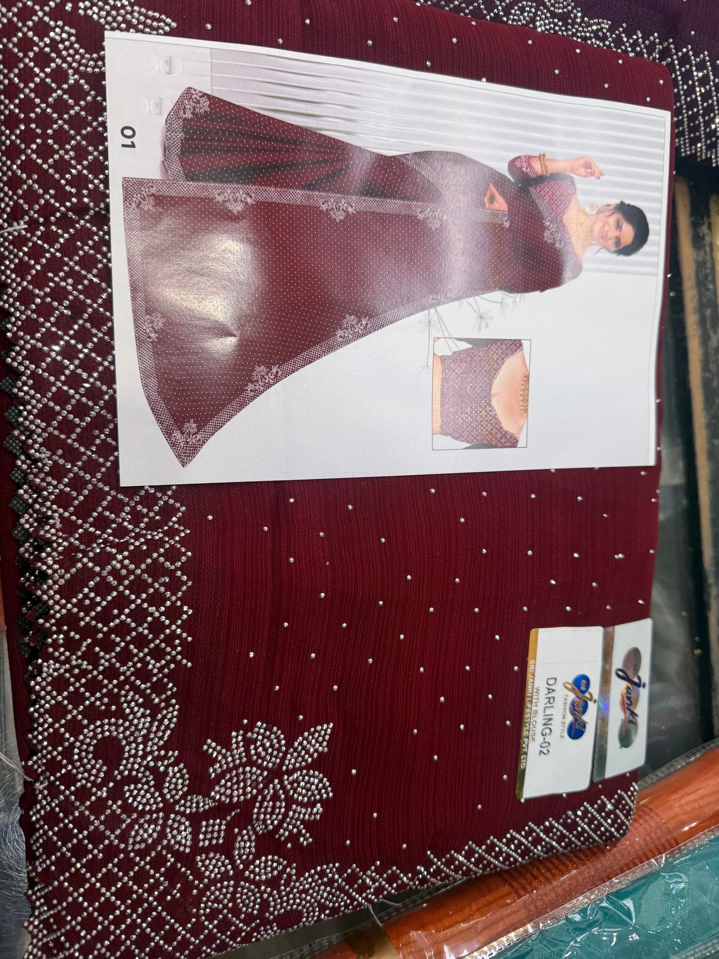 Beautiful designer chiffon  saree