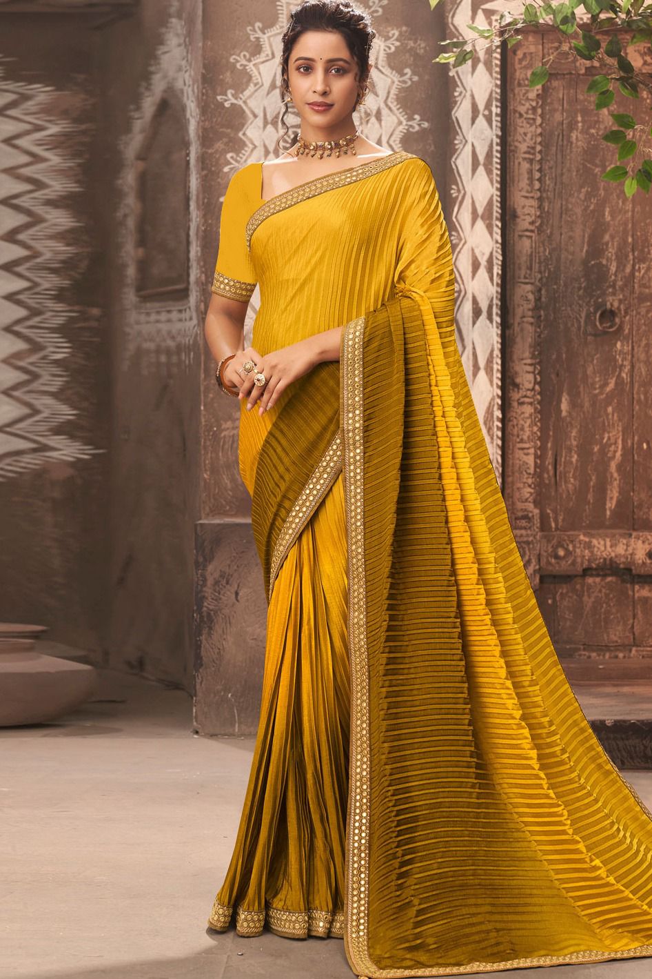 Beautiful designer silk saree