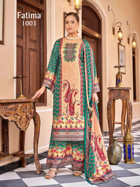 Beautiful designer digital printed sharara suit
