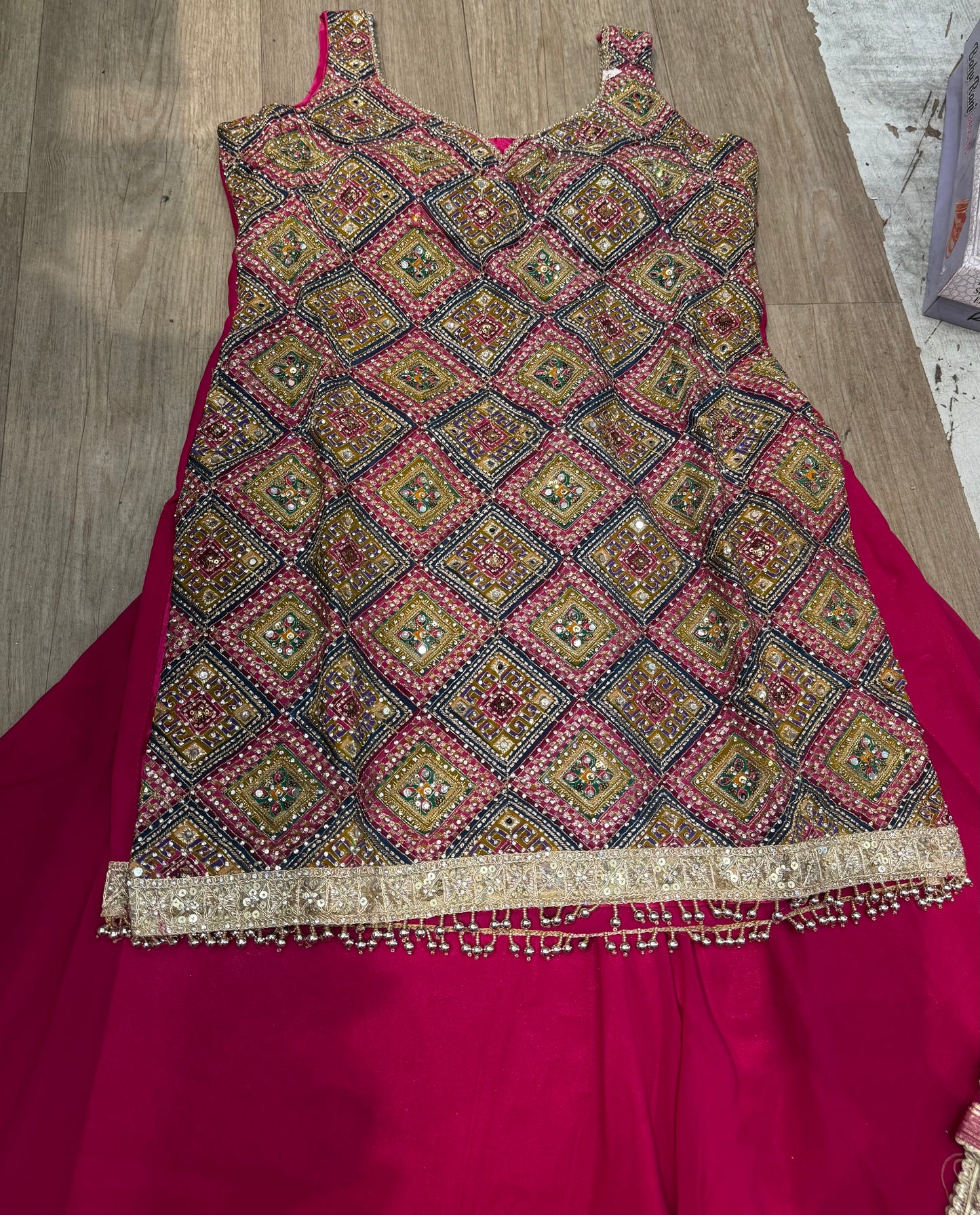 Beautiful designer plazo suit