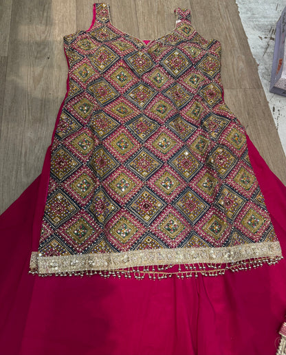 Beautiful designer plazo suit