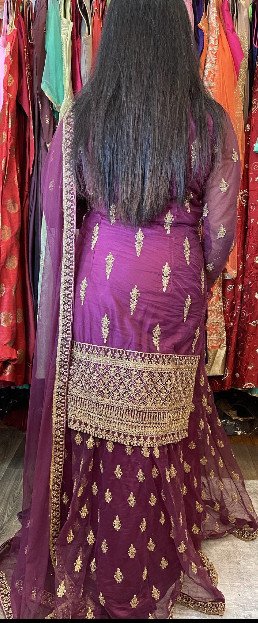 Beautiful designer long top lengha choli