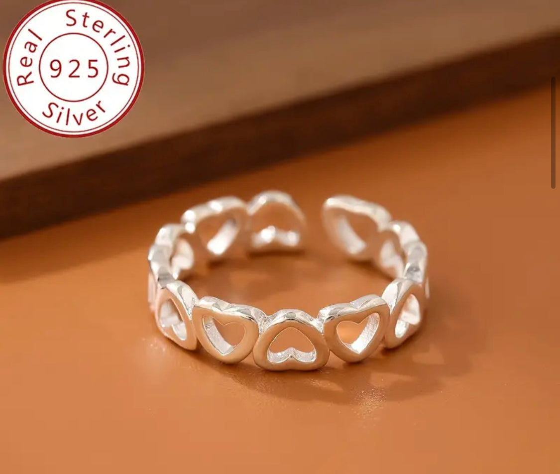 Beautiful designer real sterling silver toe rings