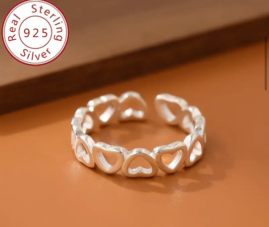 Beautiful designer real sterling silver toe rings