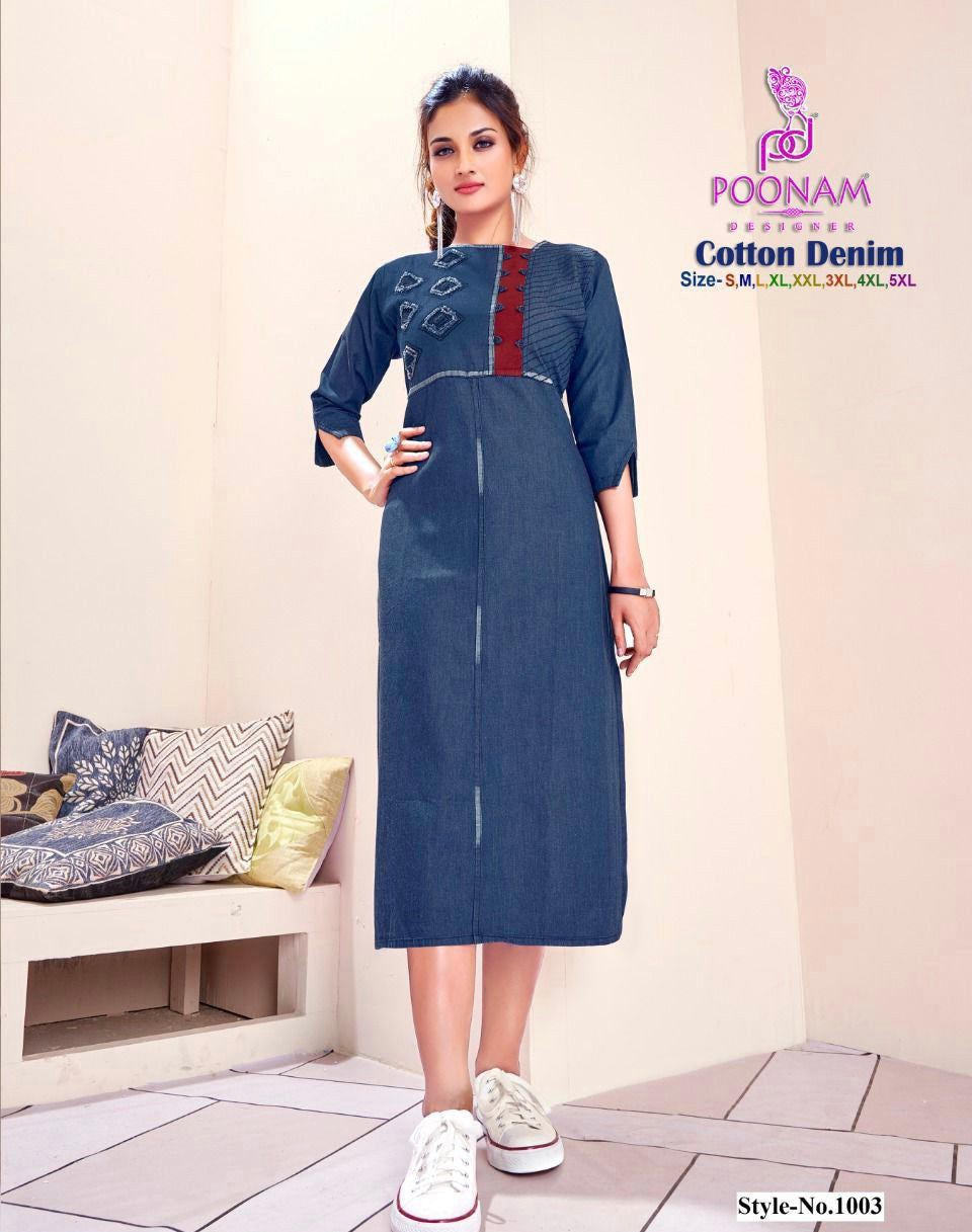 Beautiful denim kurti