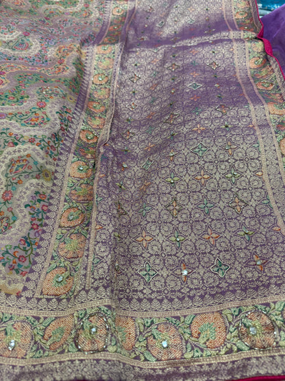 Beautiful designer pure silk saree