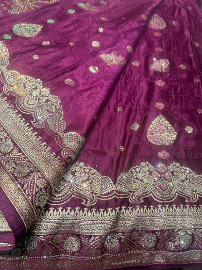 Beautiful designer pure silk saree