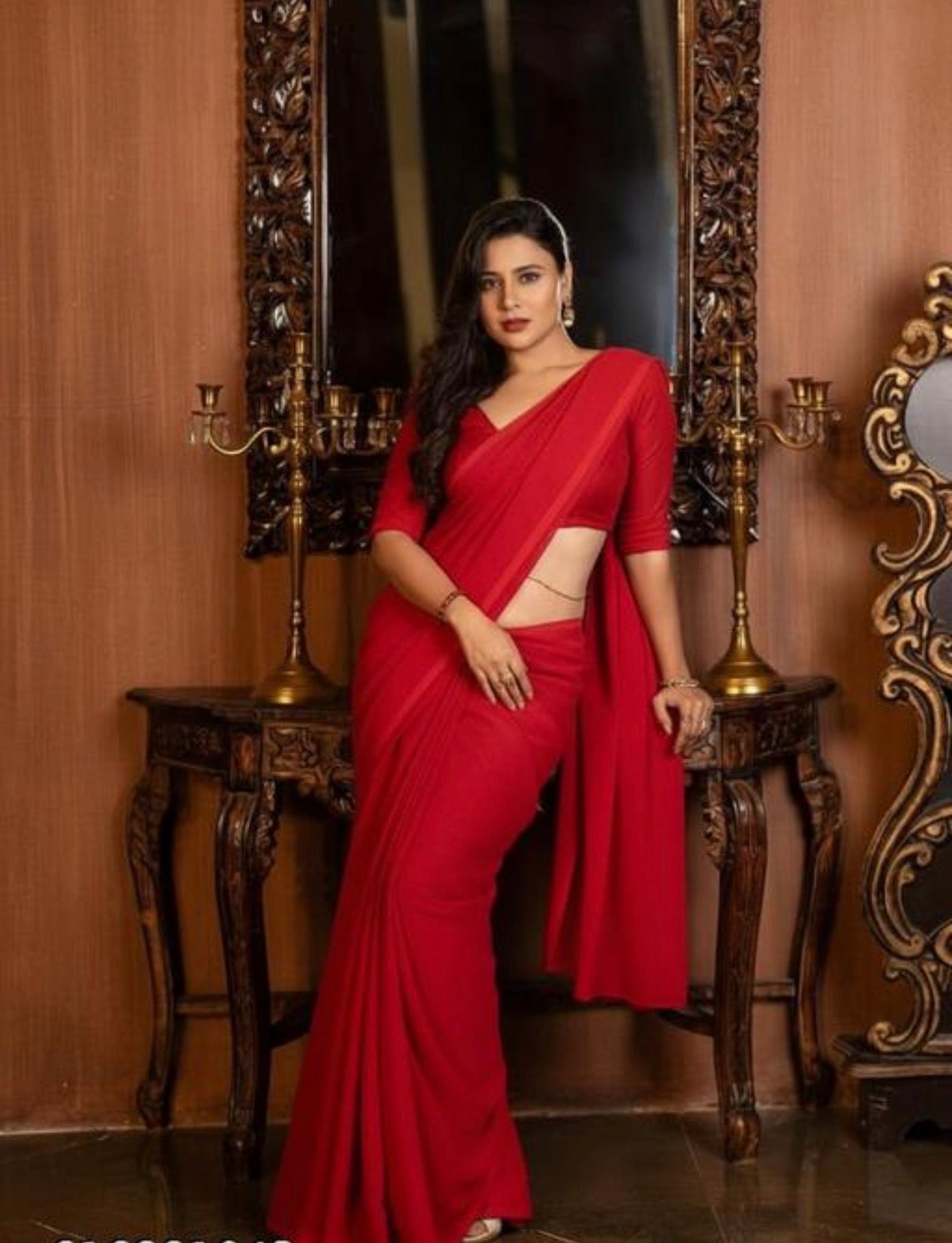 Beautiful designer geogrette saree