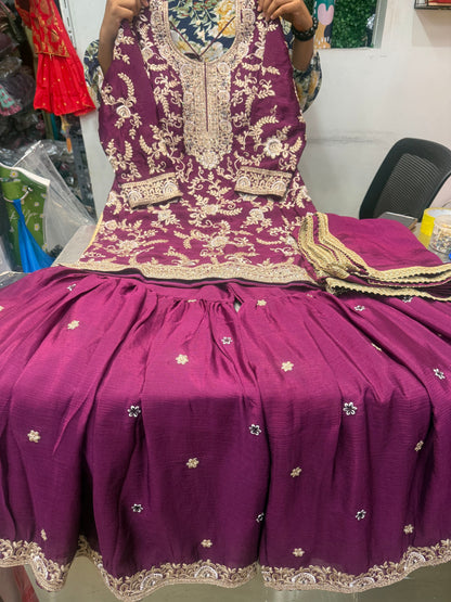 Beautiful designer sharara suit