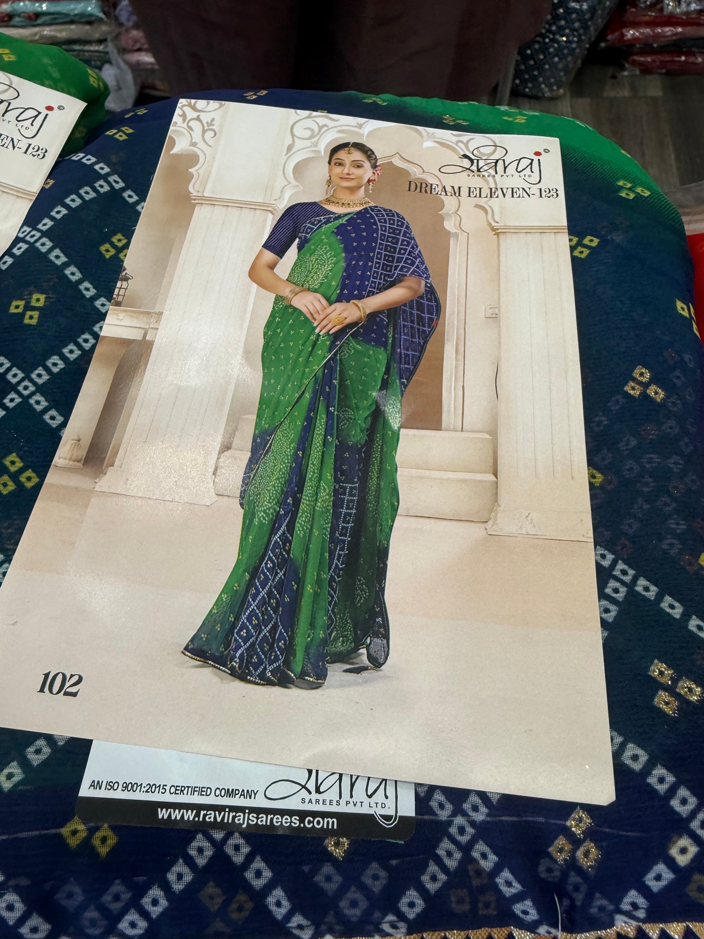 Beautiful designer bandhani saree