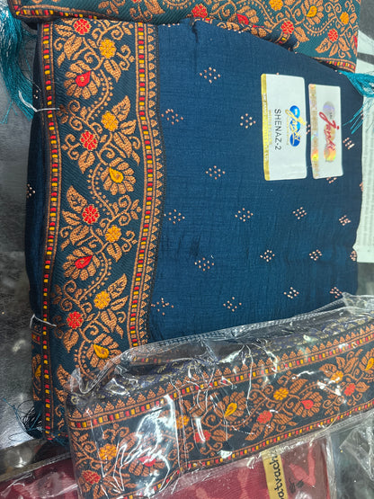 Beautiful designer crepe silk saree