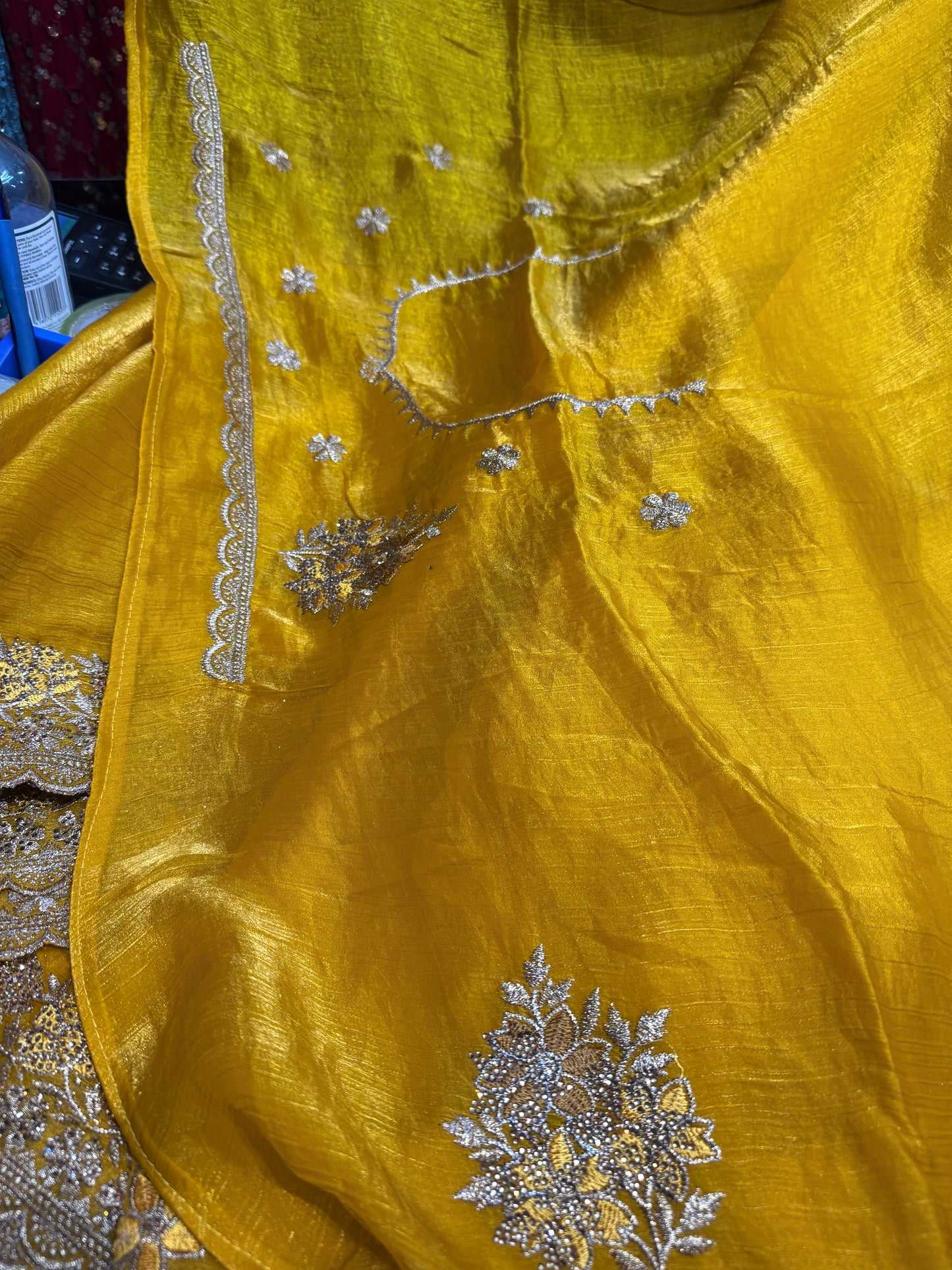 Beautiful designer embroidered saree