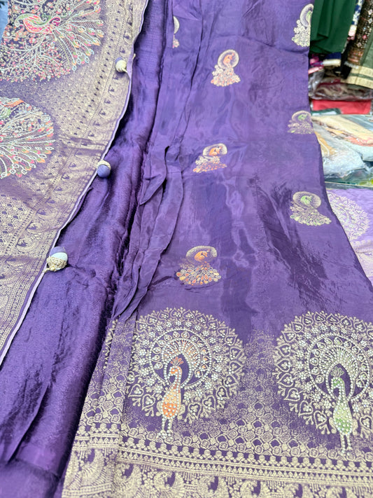 Beautiful designer pure silk saree
