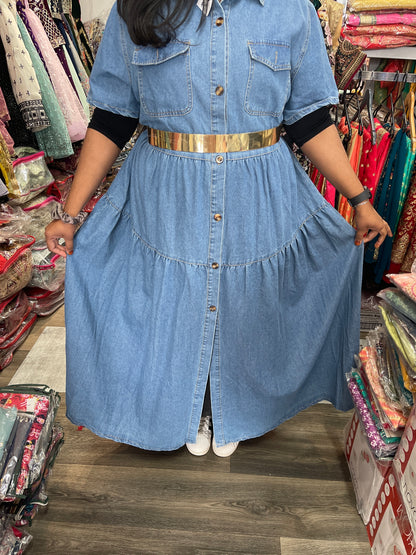 Beautiful designer denim dress