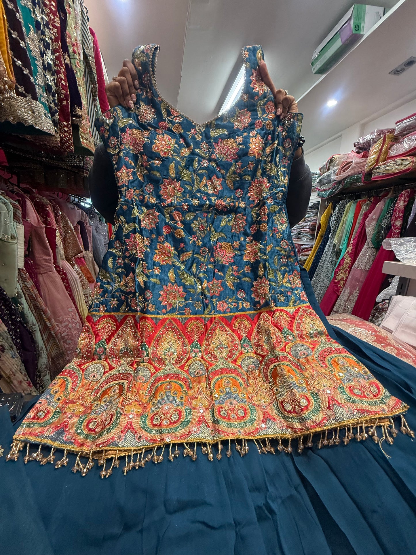Beautiful designer plazo suit