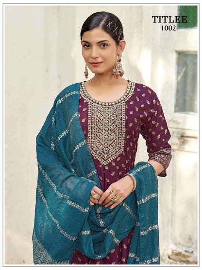 Beautiful designer Readymade Anarkali 3 Piece Suit