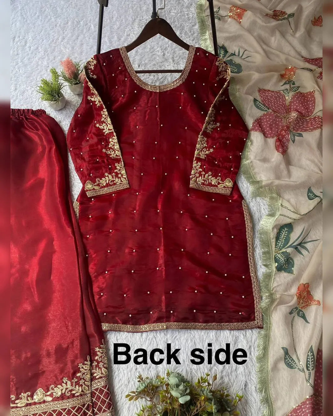 Beautiful designer plazo suit