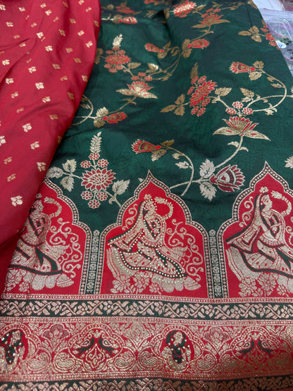 Beautiful designer pure silk saree