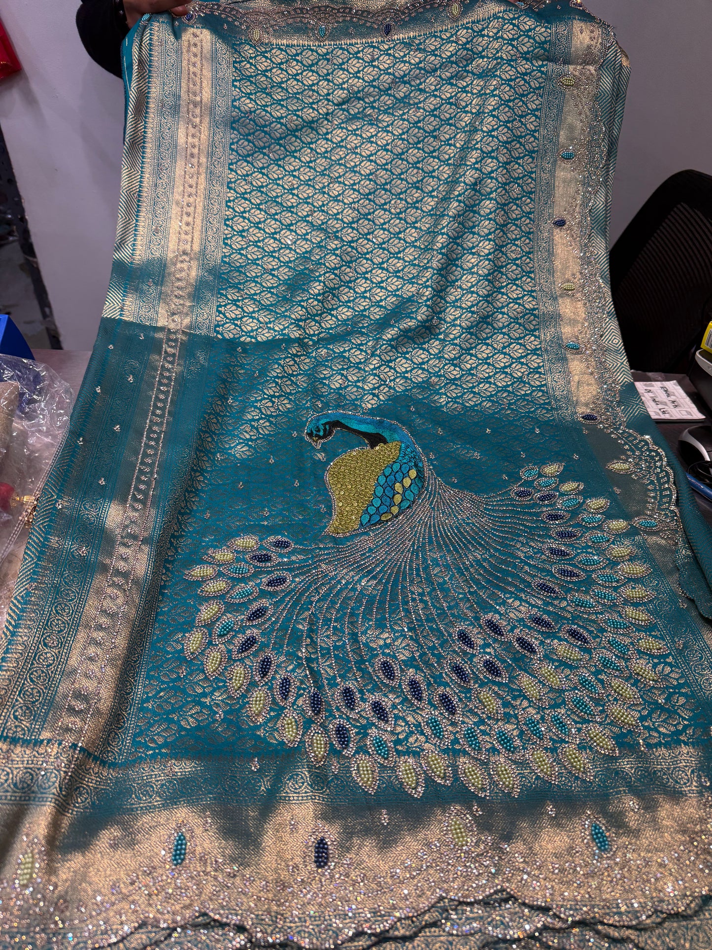 Beautiful designer pure silk saree