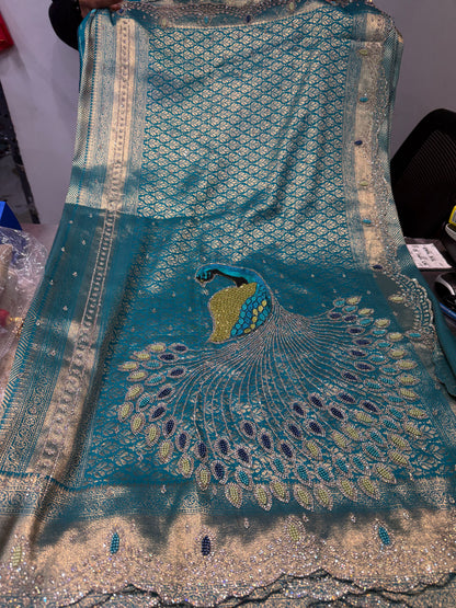 Beautiful designer pure silk saree