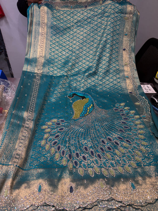 Beautiful designer pure silk saree