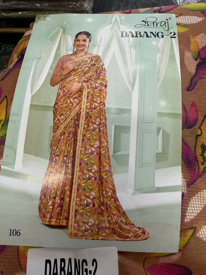 Beautiful designer floral saree