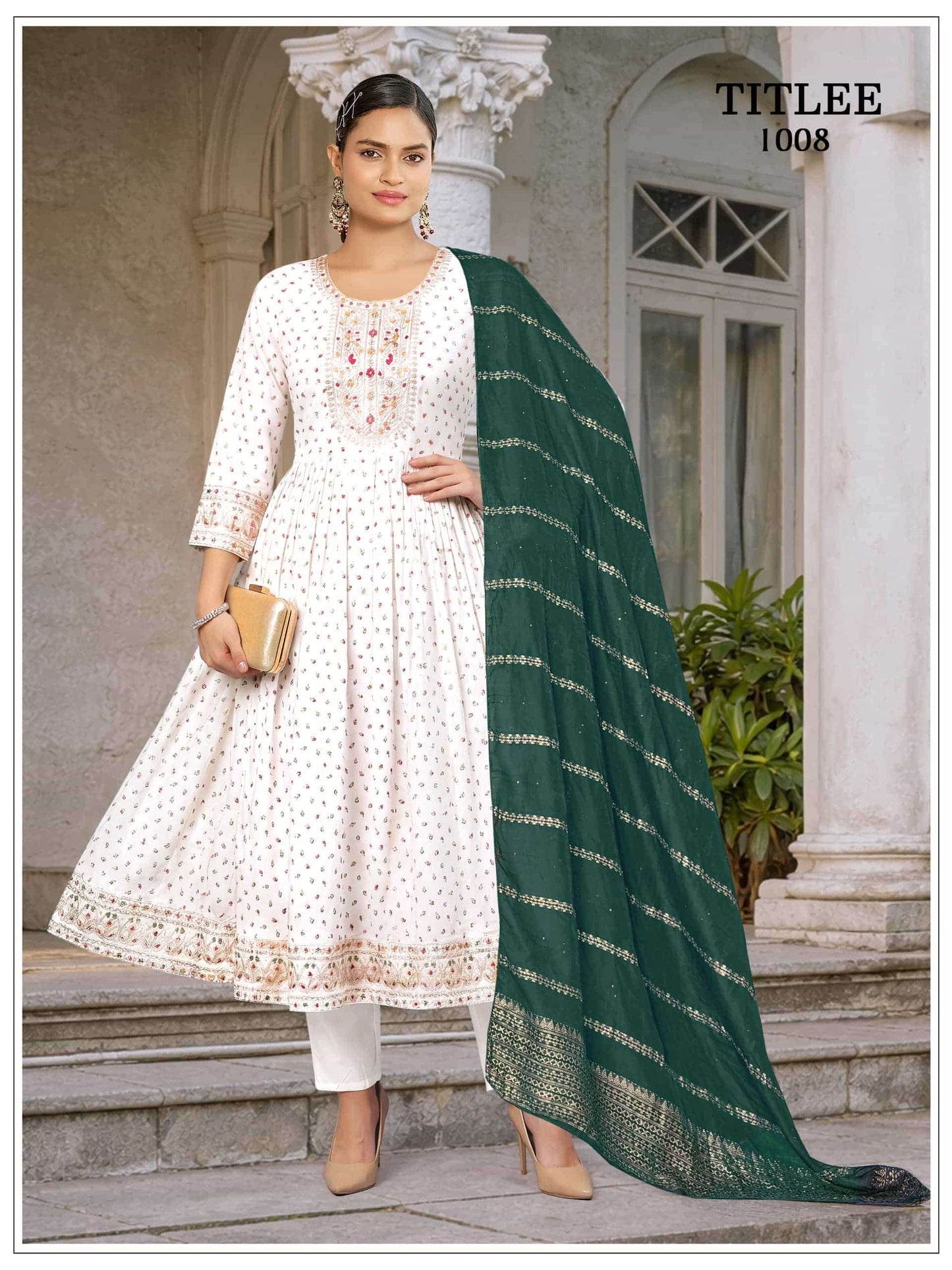 Beautiful designer Readymade Anarkali 3 Piece Suit