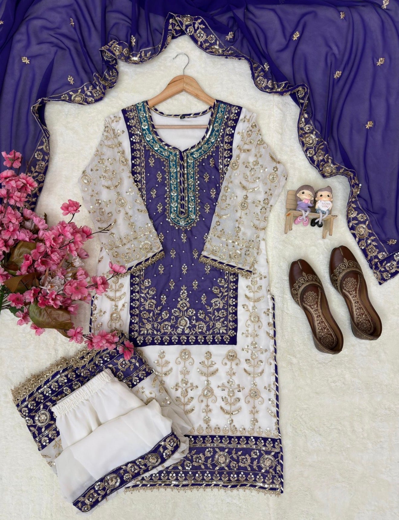 Beautiful designer sharara suit