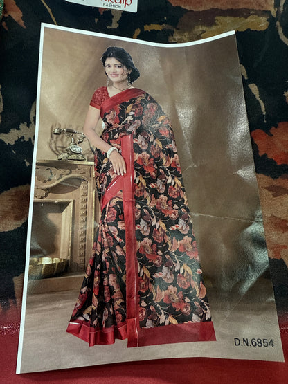 Beautiful designer floral saree