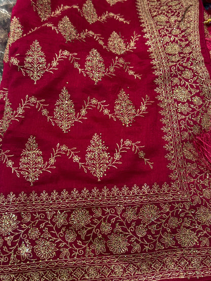 Beautiful designer fully embroidery saree